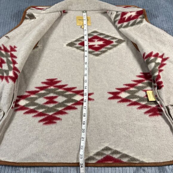 Upcountry By Du Monde Aztec Southwestern Vest Womens Medium Fleece - Picture 4 of 6